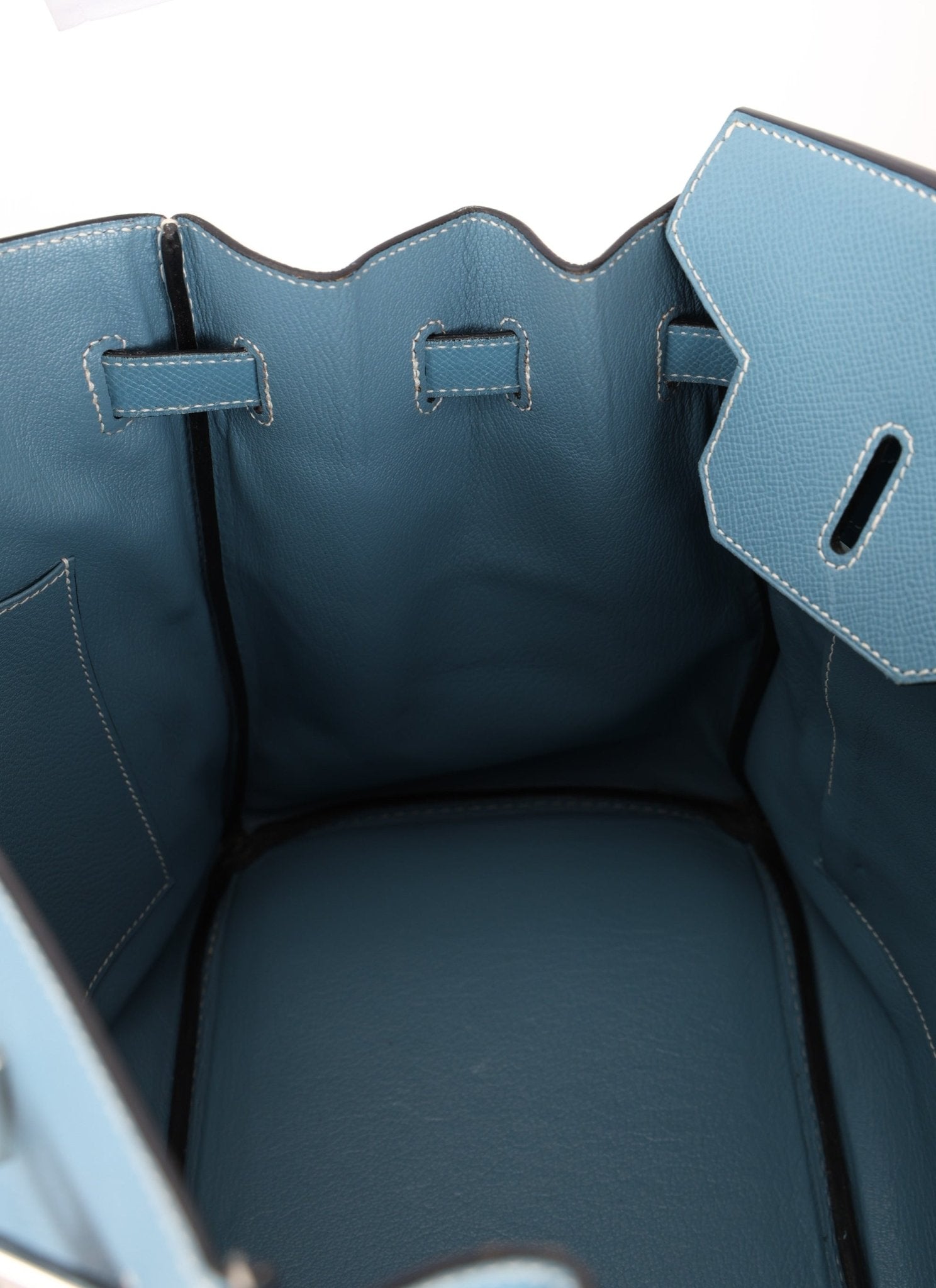 Hermès 2007 Bleu Jean Epsom Birkin 35 PHW - FashioNica