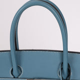 Hermès 2007 Bleu Jean Epsom Birkin 35 PHW - FashioNica