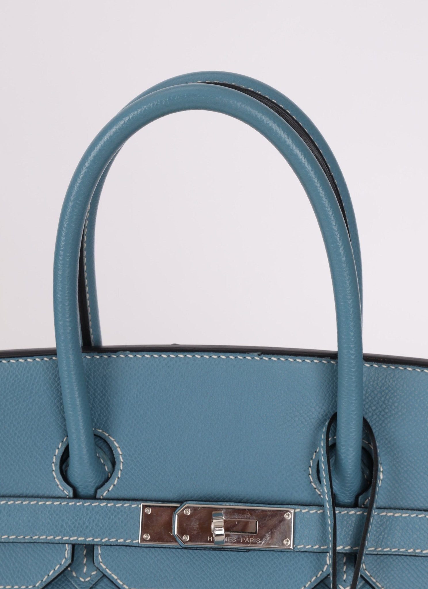 Hermès 2007 Bleu Jean Epsom Birkin 35 PHW - FashioNica