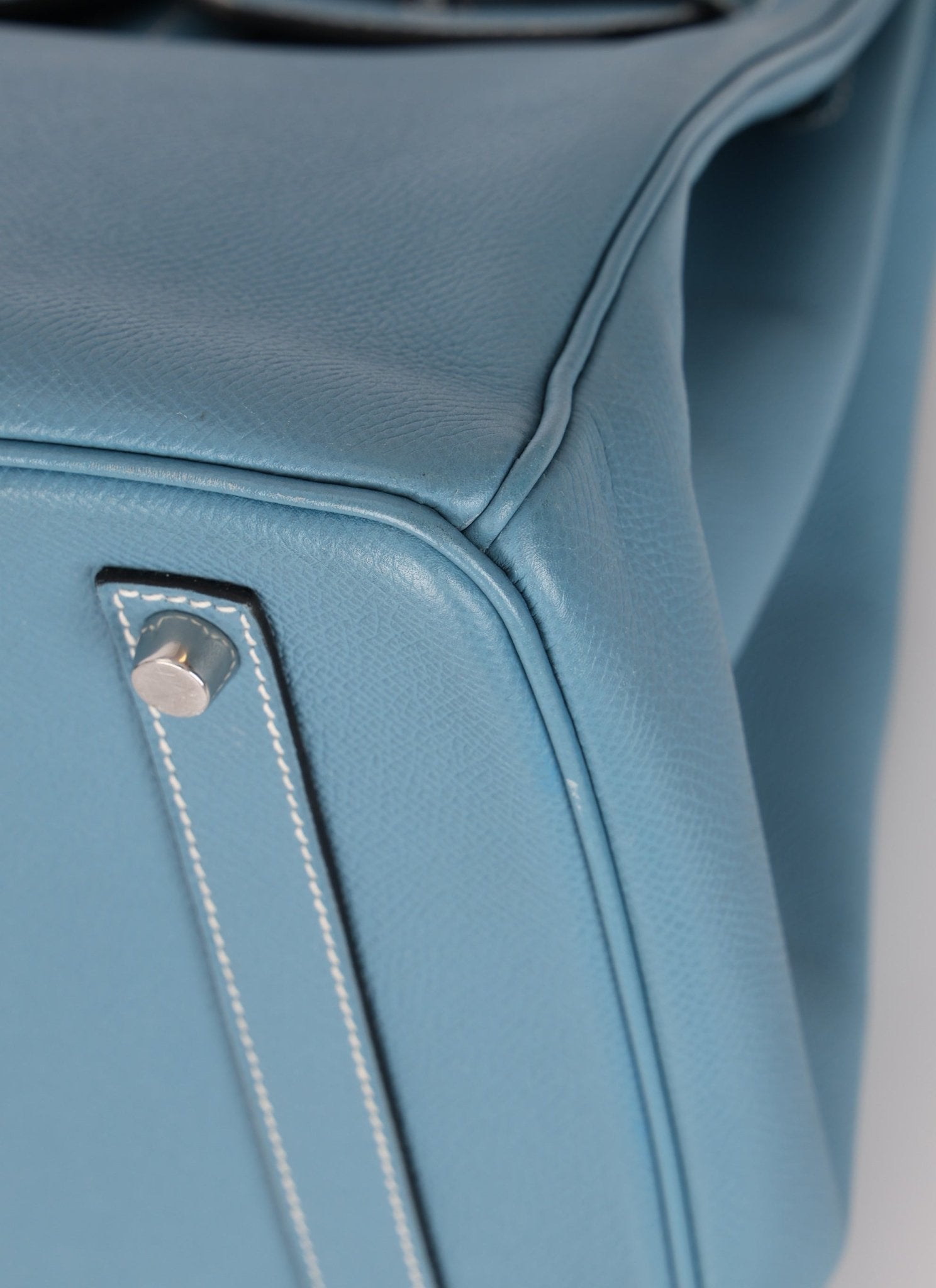 Hermès 2007 Bleu Jean Epsom Birkin 35 PHW - FashioNica