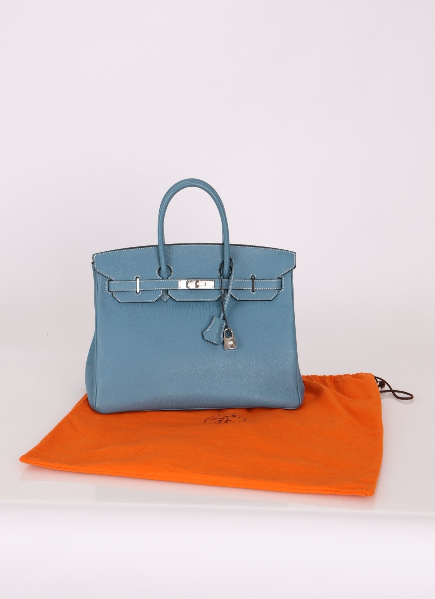 Hermès 2007 Bleu Jean Epsom Birkin 35 PHW - FashioNica