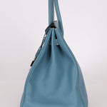 Hermès 2007 Bleu Jean Epsom Birkin 35 PHW - FashioNica