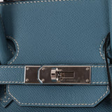Hermès 2007 Bleu Jean Epsom Birkin 35 PHW - FashioNica