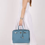 Hermès 2007 Bleu Jean Epsom Birkin 35 PHW - FashioNica