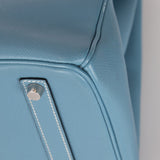 Hermès 2007 Bleu Jean Epsom Birkin 35 PHW - FashioNica