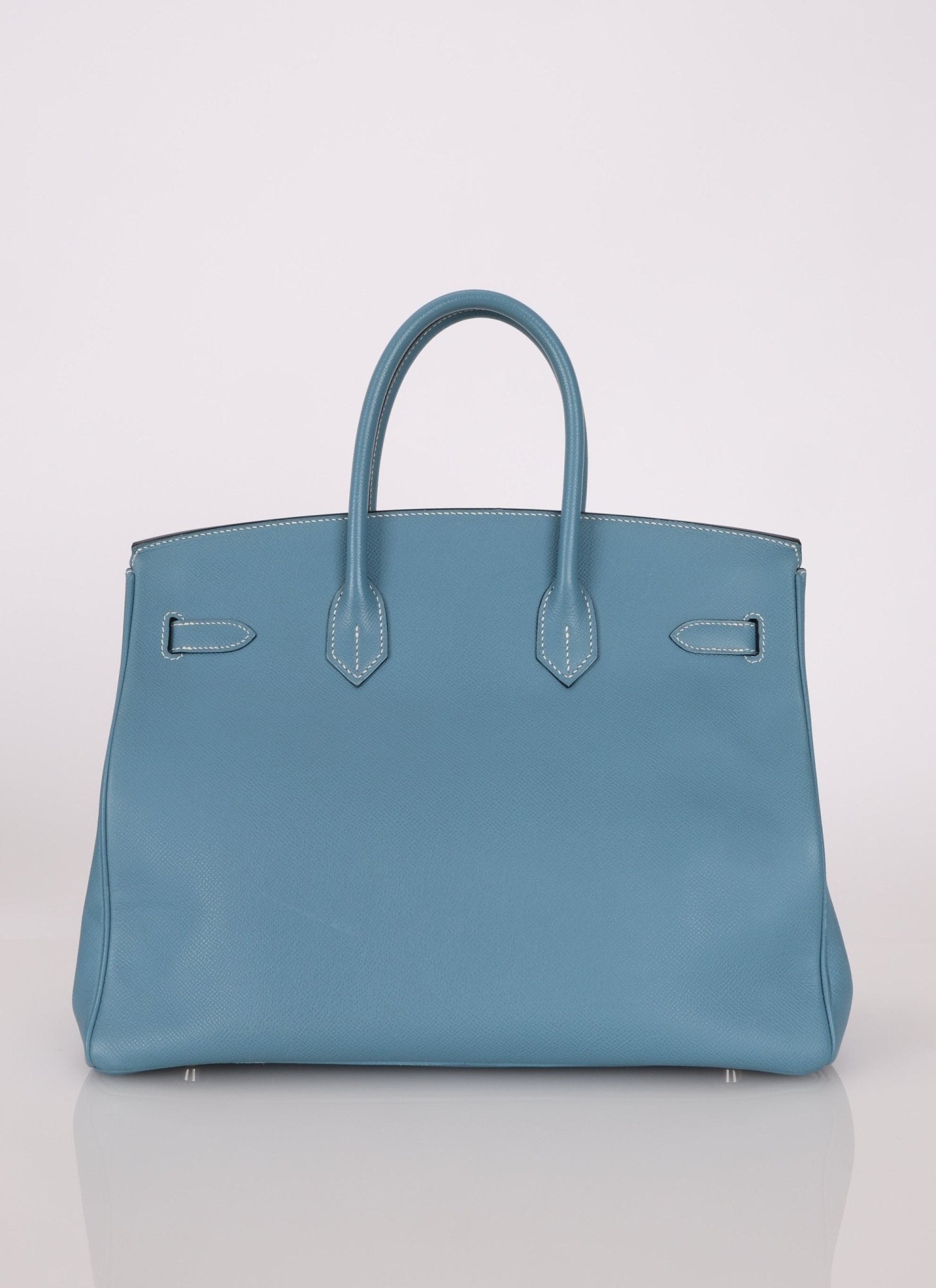 Hermès 2007 Bleu Jean Epsom Birkin 35 PHW - FashioNica