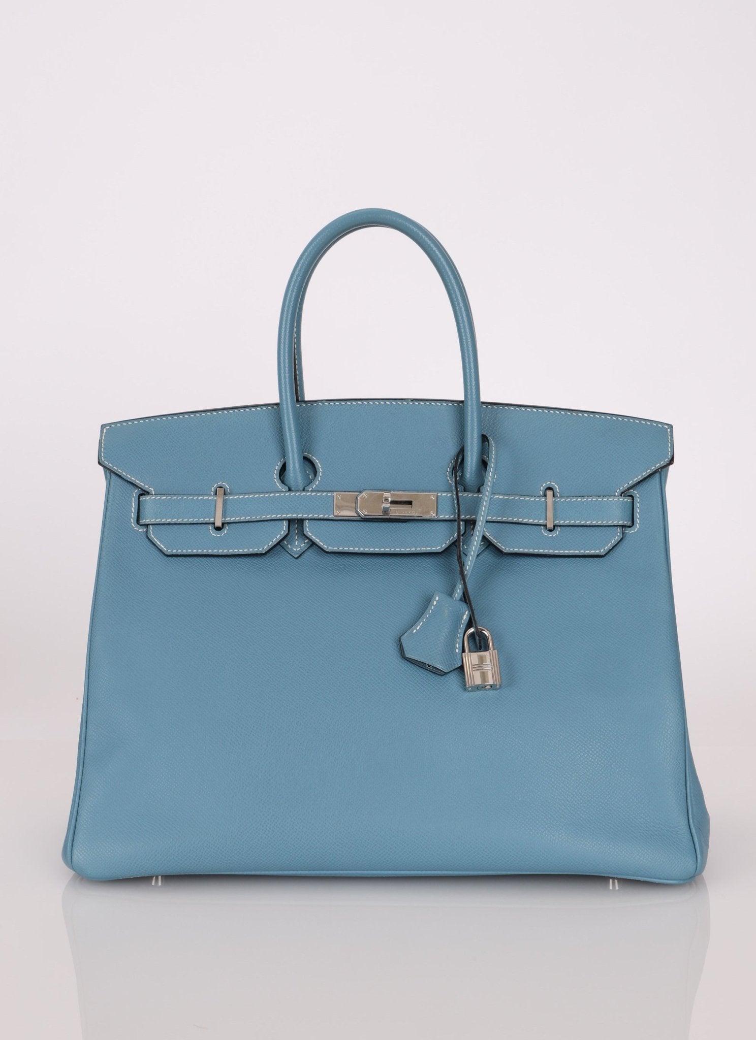 Hermès 2007 Bleu Jean Epsom Birkin 35 PHW - FashioNica