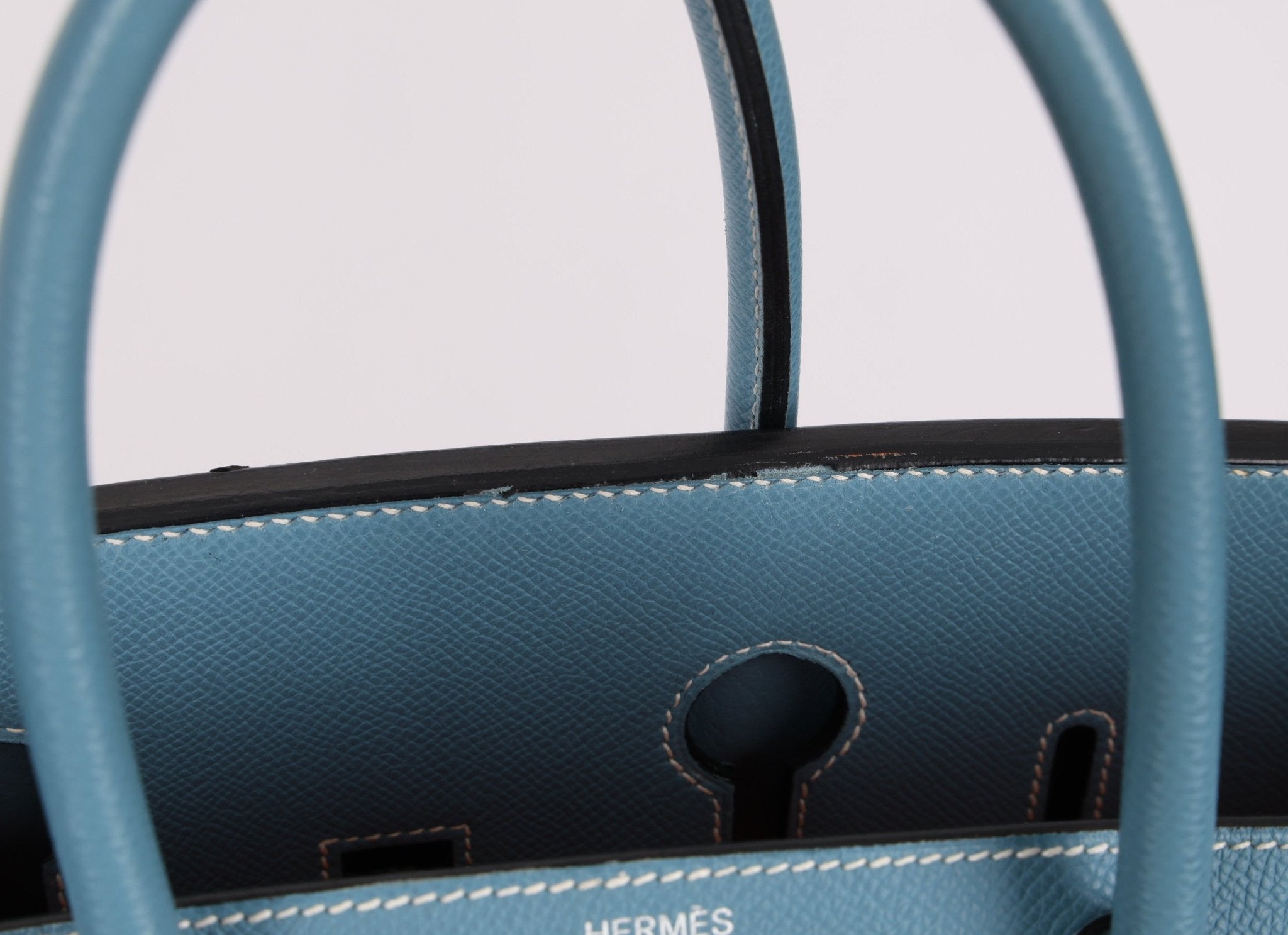 Hermès 2007 Bleu Jean Epsom Birkin 35 PHW - FashioNica