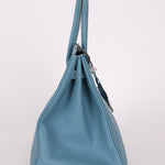 Hermès 2007 Bleu Jean Epsom Birkin 35 PHW - FashioNica