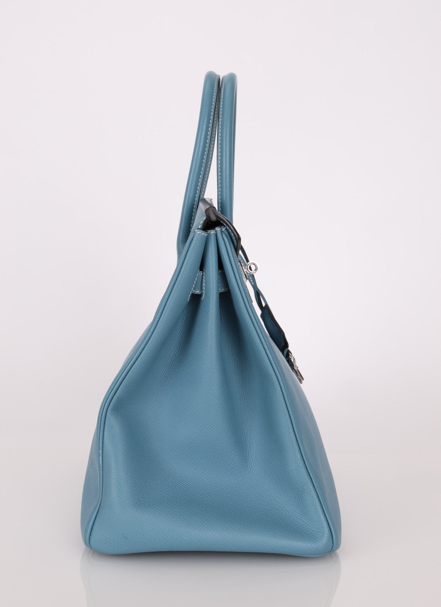 Hermès 2007 Bleu Jean Epsom Birkin 35 PHW - FashioNica