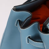 Hermès 2007 Bleu Jean Epsom Birkin 35 PHW - FashioNica