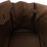 Hermès 2008 Etoupe Clemence Retourne Birkin 35 - FashioNica