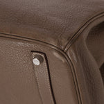 Hermès 2008 Etoupe Clemence Retourne Birkin 35 - FashioNica