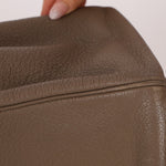 Hermès 2008 Etoupe Clemence Retourne Birkin 35 - FashioNica