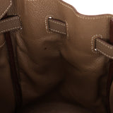 Hermès 2008 Etoupe Clemence Retourne Birkin 35 - FashioNica