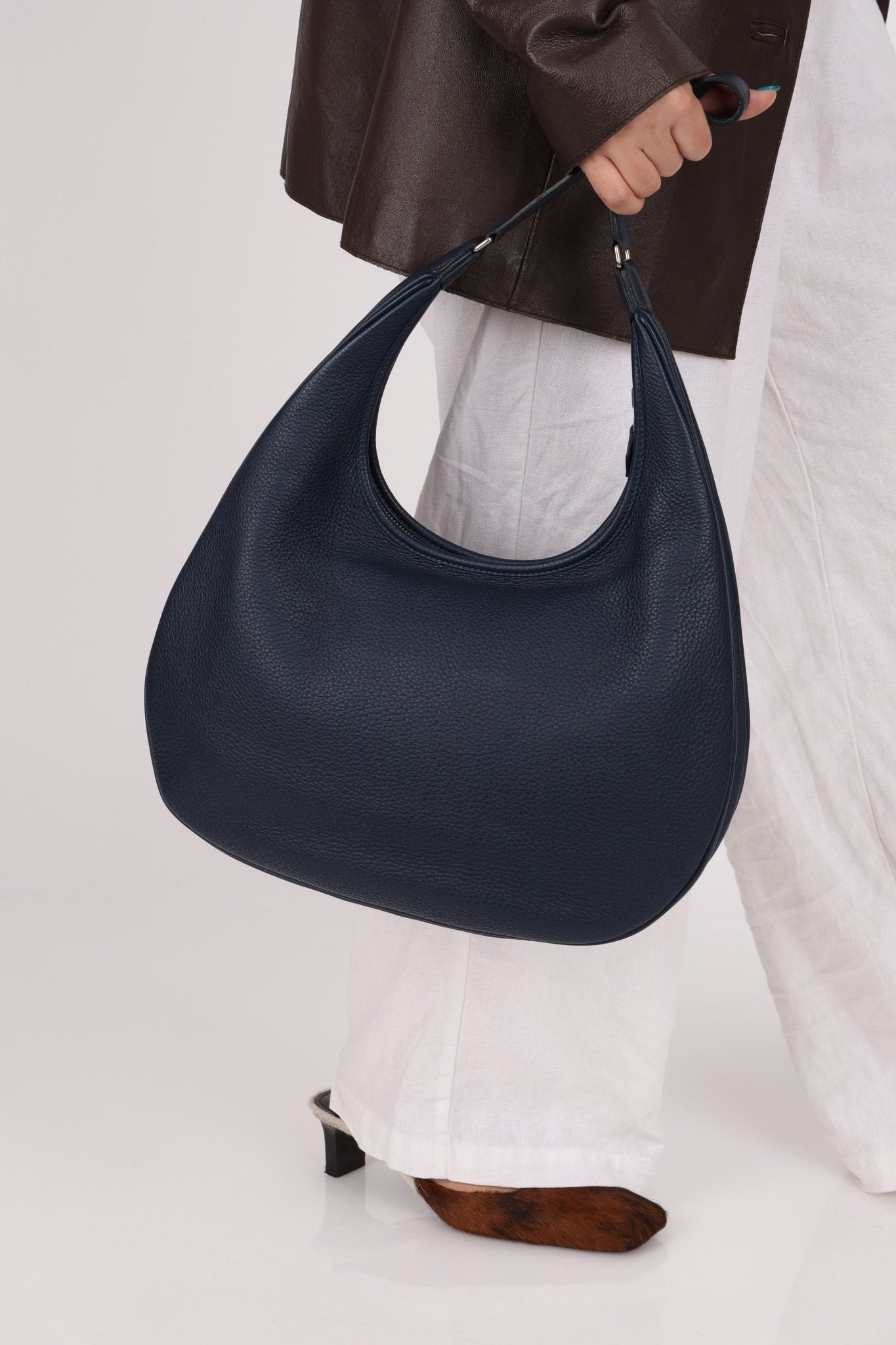 Hermès 2009 Bleu Indigo Clemence Gao Hobo - FashioNica