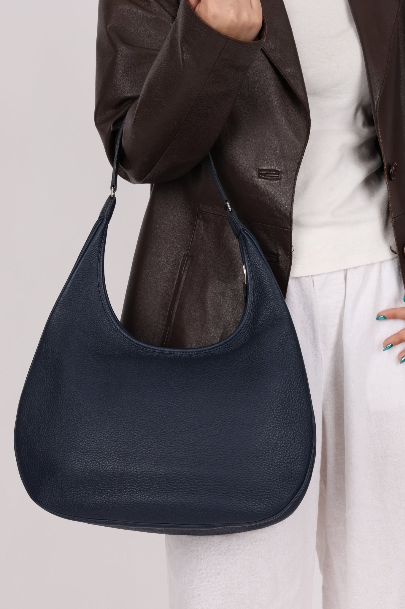 Hermès 2009 Bleu Indigo Clemence Gao Hobo - FashioNica