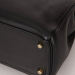 Hermès 2009 Noir Swift Kelly 32 GHW - FashioNica