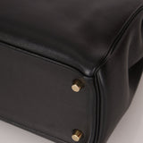 Hermès 2009 Noir Swift Kelly 32 GHW - FashioNica