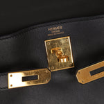 Hermès 2009 Noir Swift Kelly 32 GHW - FashioNica
