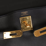 Hermès 2009 Noir Swift Kelly 32 GHW - FashioNica
