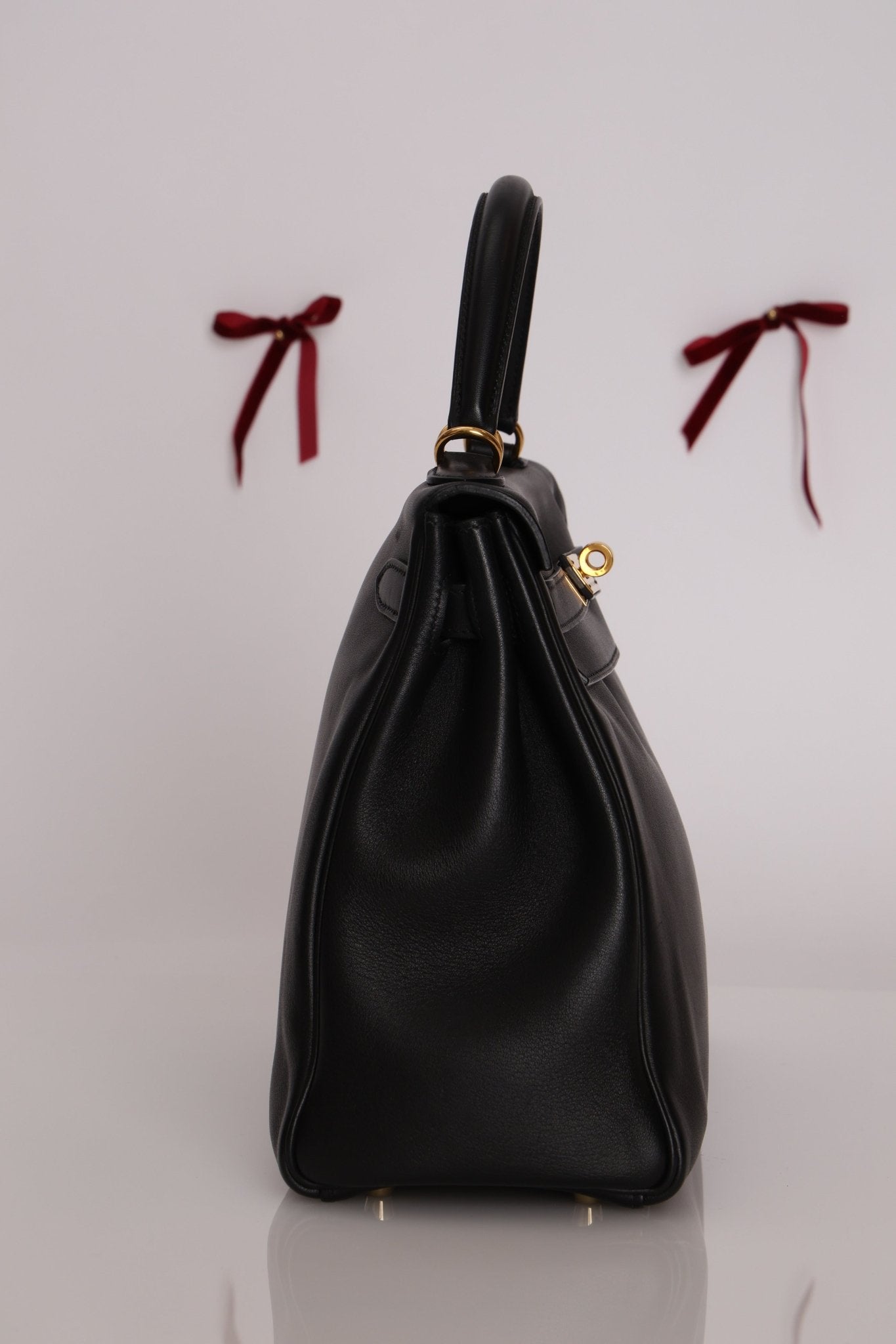 Hermès 2009 Noir Swift Kelly 32 GHW - FashioNica