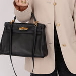 Hermès 2009 Noir Swift Kelly 32 GHW - FashioNica
