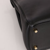 Hermès 2009 Noir Swift Kelly 32 GHW - FashioNica