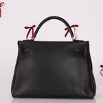 Hermès 2009 Noir Swift Kelly 32 GHW - FashioNica