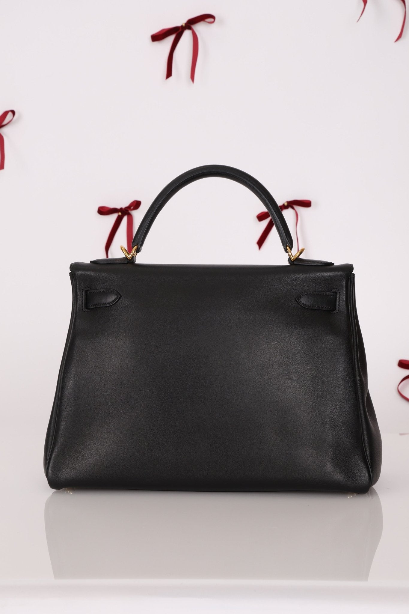 Hermès 2009 Noir Swift Kelly 32 GHW - FashioNica