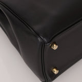Hermès 2009 Noir Swift Kelly 32 GHW - FashioNica