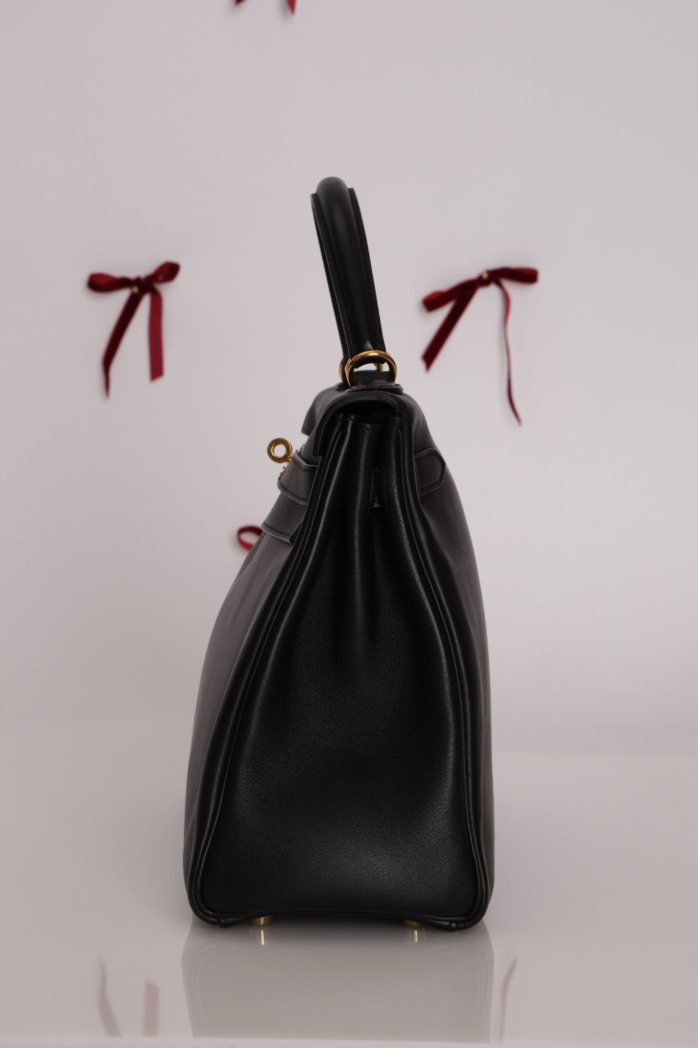 Hermès 2009 Noir Swift Kelly 32 GHW - FashioNica