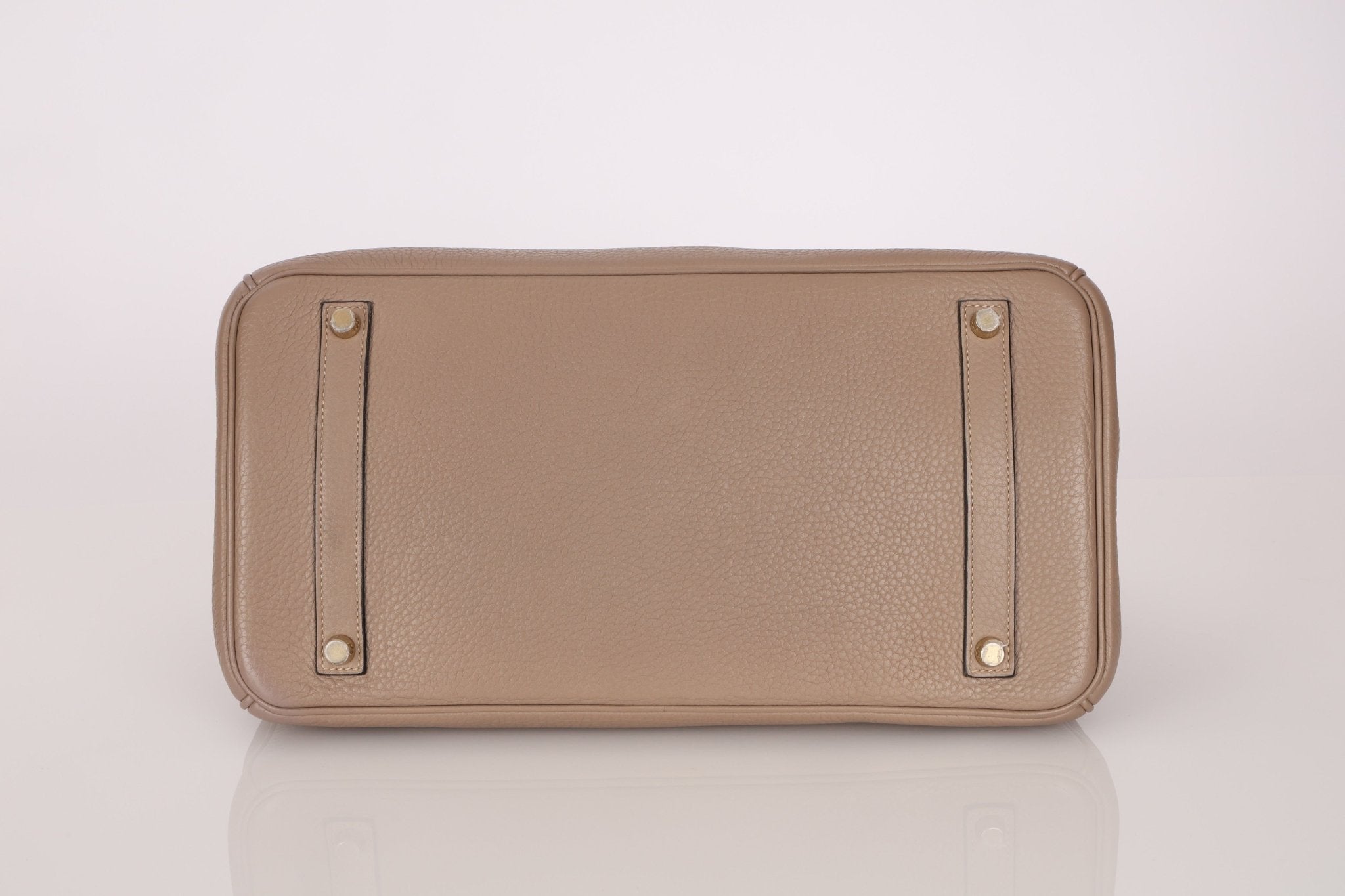 Hermès 2010 Gris Tourterelle Clemence Birkin 35 Retourne GHW - FashioNica