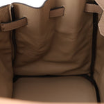 Hermès 2010 Gris Tourterelle Clemence Birkin 35 Retourne GHW - FashioNica