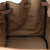 Hermès 2010 Gris Tourterelle Clemence Birkin 35 Retourne GHW - FashioNica