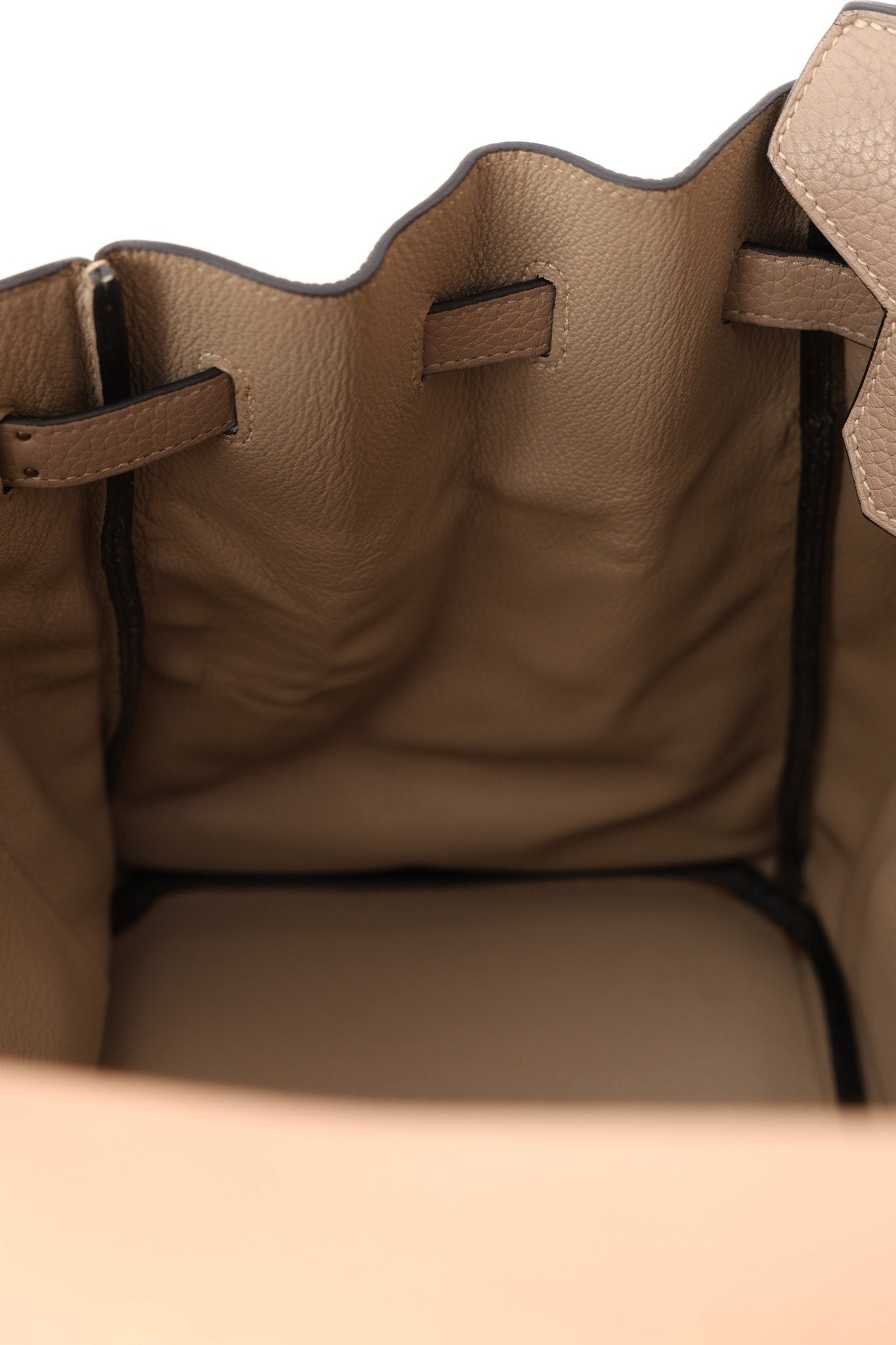 Hermès 2010 Gris Tourterelle Clemence Birkin 35 Retourne GHW - FashioNica