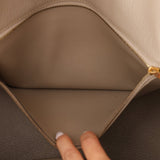 Hermès 2010 Gris Tourterelle Clemence Birkin 35 Retourne GHW - FashioNica