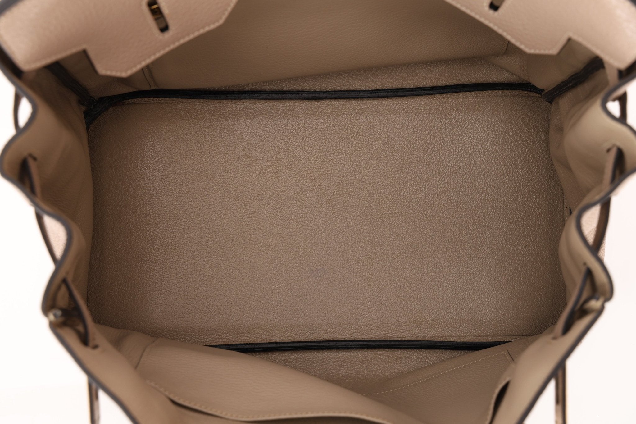 Hermès 2010 Gris Tourterelle Clemence Birkin 35 Retourne GHW - FashioNica