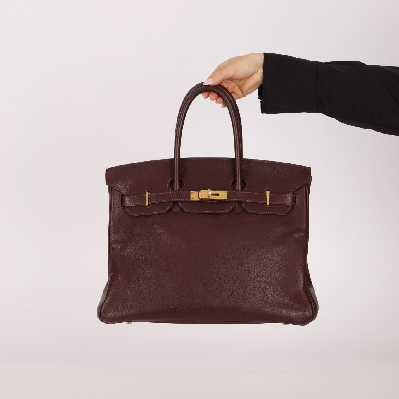 Hermes 2010 Havana Chèvre de Coromandel Birkin 35 Retourne GHW - FashioNica