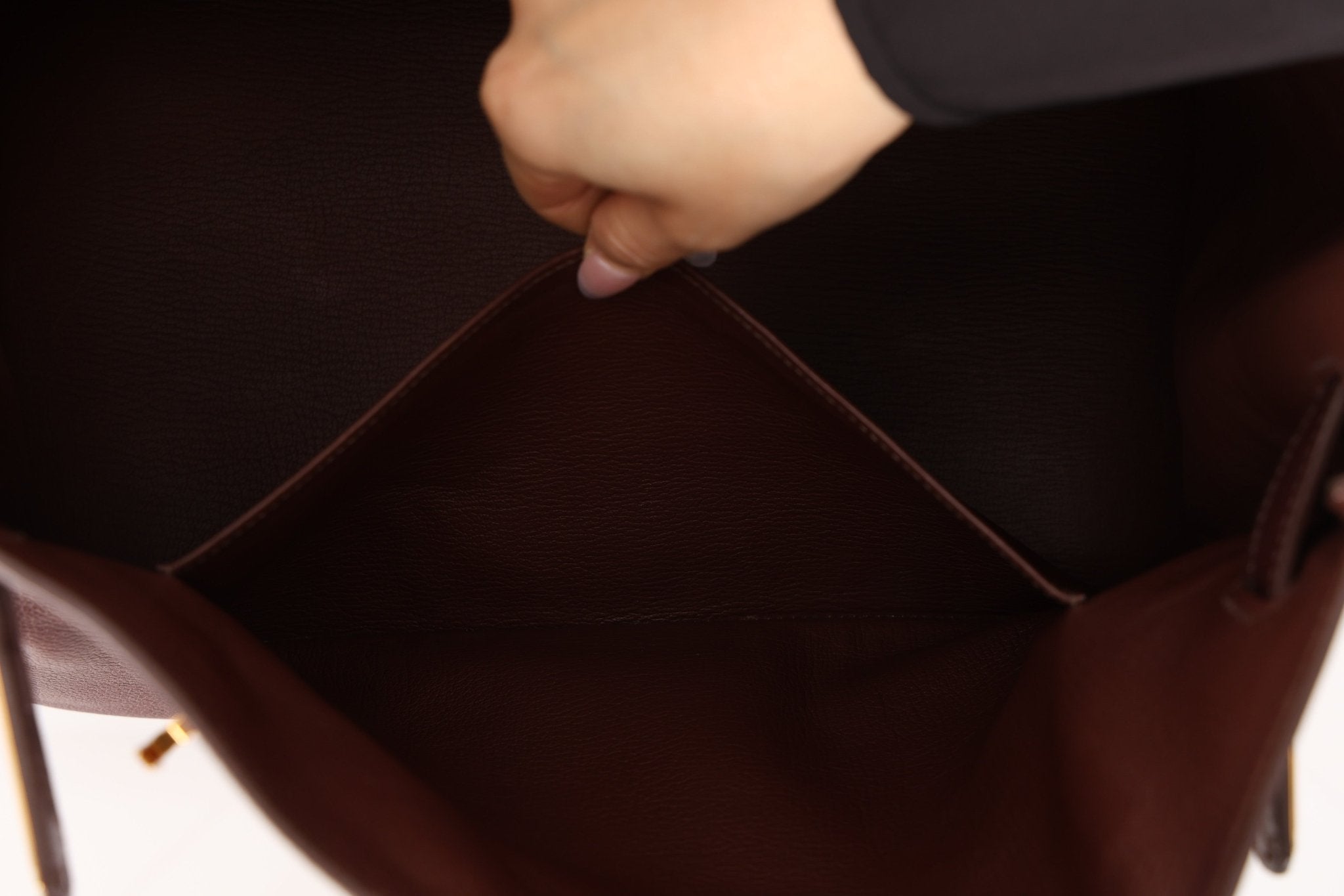 Hermes 2010 Havana Chèvre de Coromandel Birkin 35 Retourne GHW - FashioNica