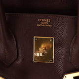Hermes 2010 Havana Chèvre de Coromandel Birkin 35 Retourne GHW - FashioNica