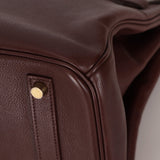 Hermes 2010 Havana Chèvre de Coromandel Birkin 35 Retourne GHW - FashioNica