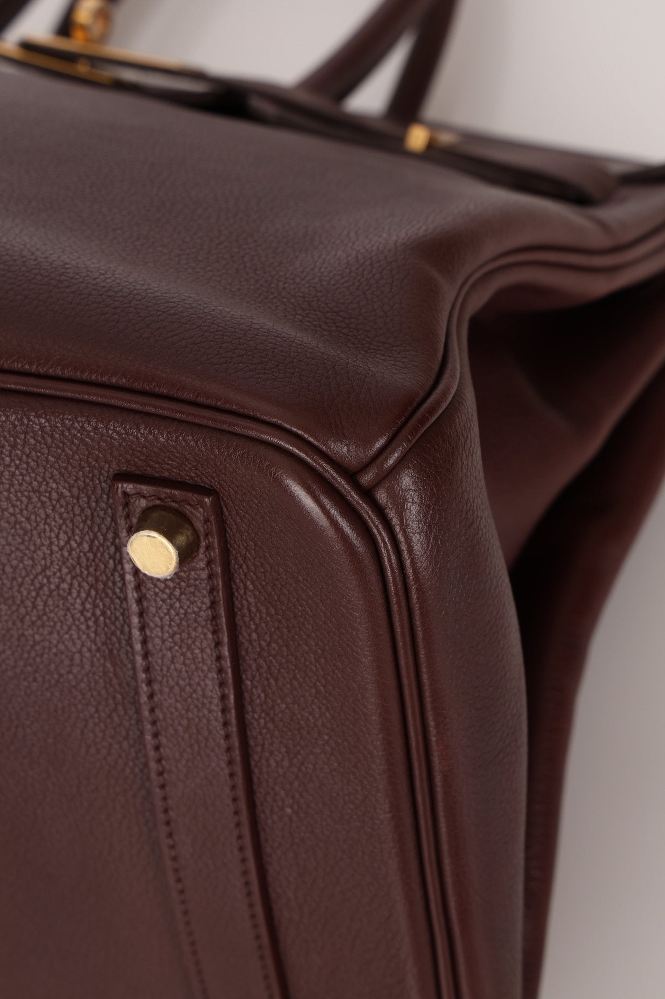 Hermes 2010 Havana Chèvre de Coromandel Birkin 35 Retourne GHW - FashioNica