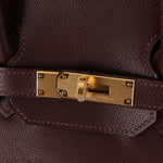 Hermes 2010 Havana Chèvre de Coromandel Birkin 35 Retourne GHW - FashioNica