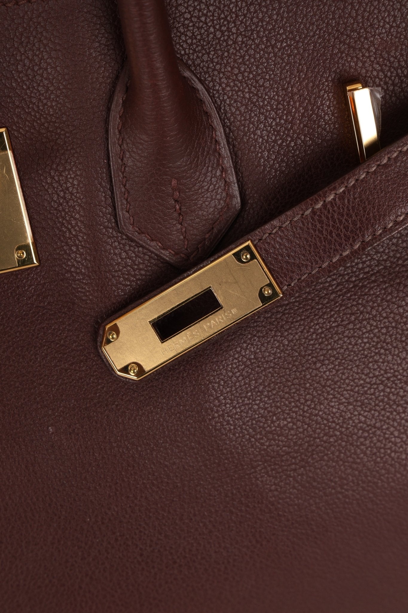 Hermes 2010 Havana Chèvre de Coromandel Birkin 35 Retourne GHW - FashioNica