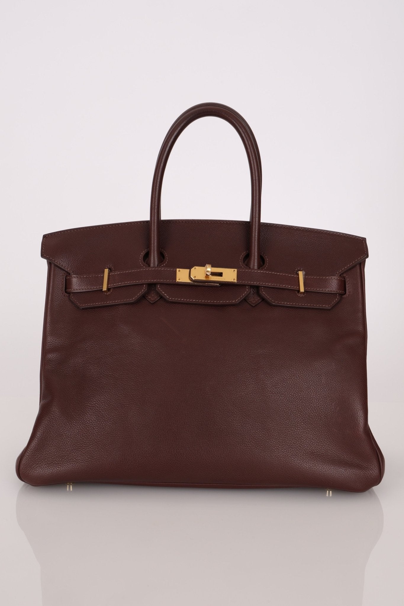 Hermes 2010 Havana Chèvre de Coromandel Birkin 35 Retourne GHW - FashioNica