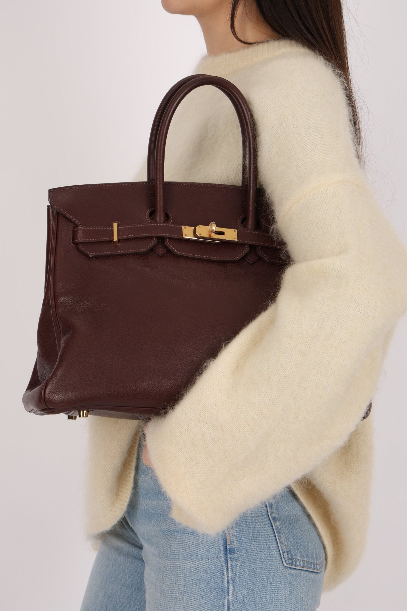 Hermes 2010 Havana Chèvre de Coromandel Birkin 35 Retourne GHW - FashioNica