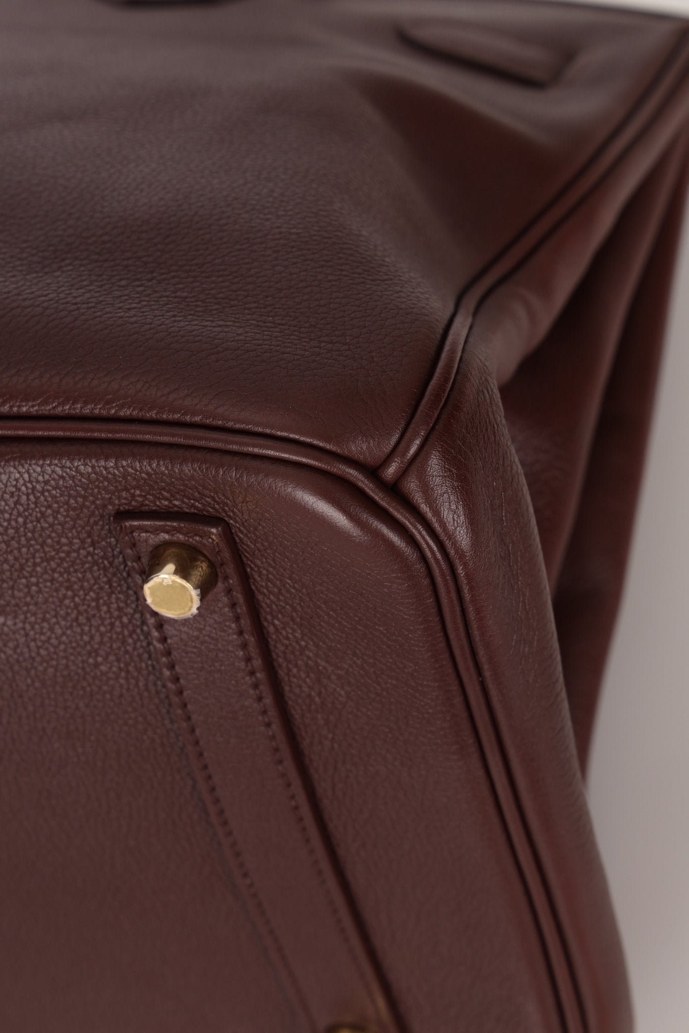 Hermes 2010 Havana Chèvre de Coromandel Birkin 35 Retourne GHW - FashioNica