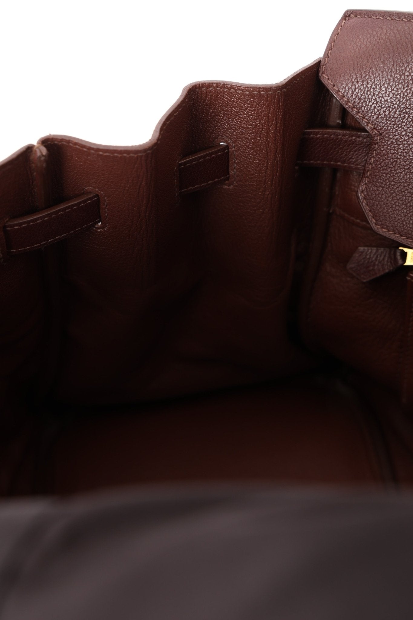 Hermes 2010 Havana Chèvre de Coromandel Birkin 35 Retourne GHW - FashioNica