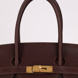 Hermes 2010 Havana Chèvre de Coromandel Birkin 35 Retourne GHW - FashioNica